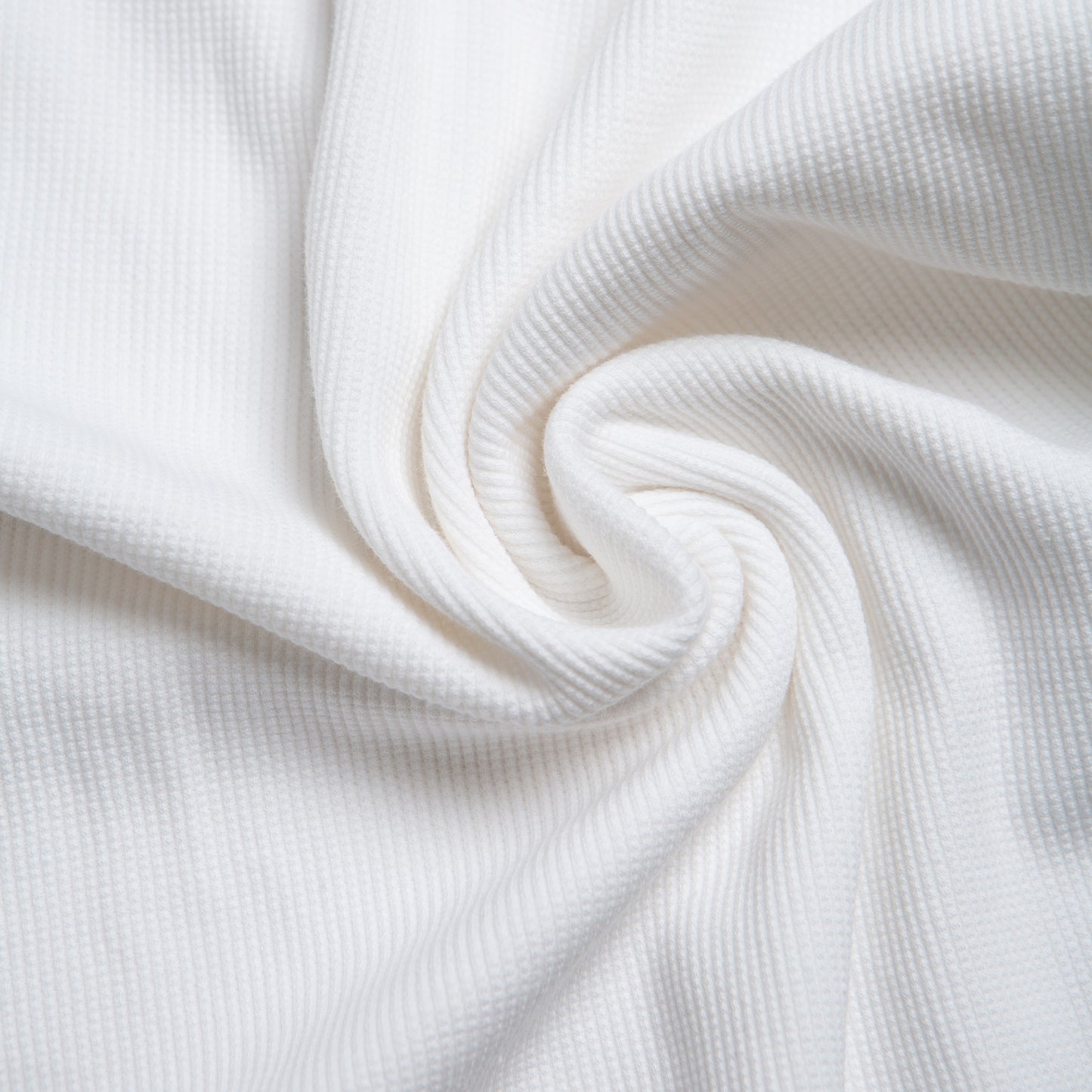 White Waffle Knit Tee