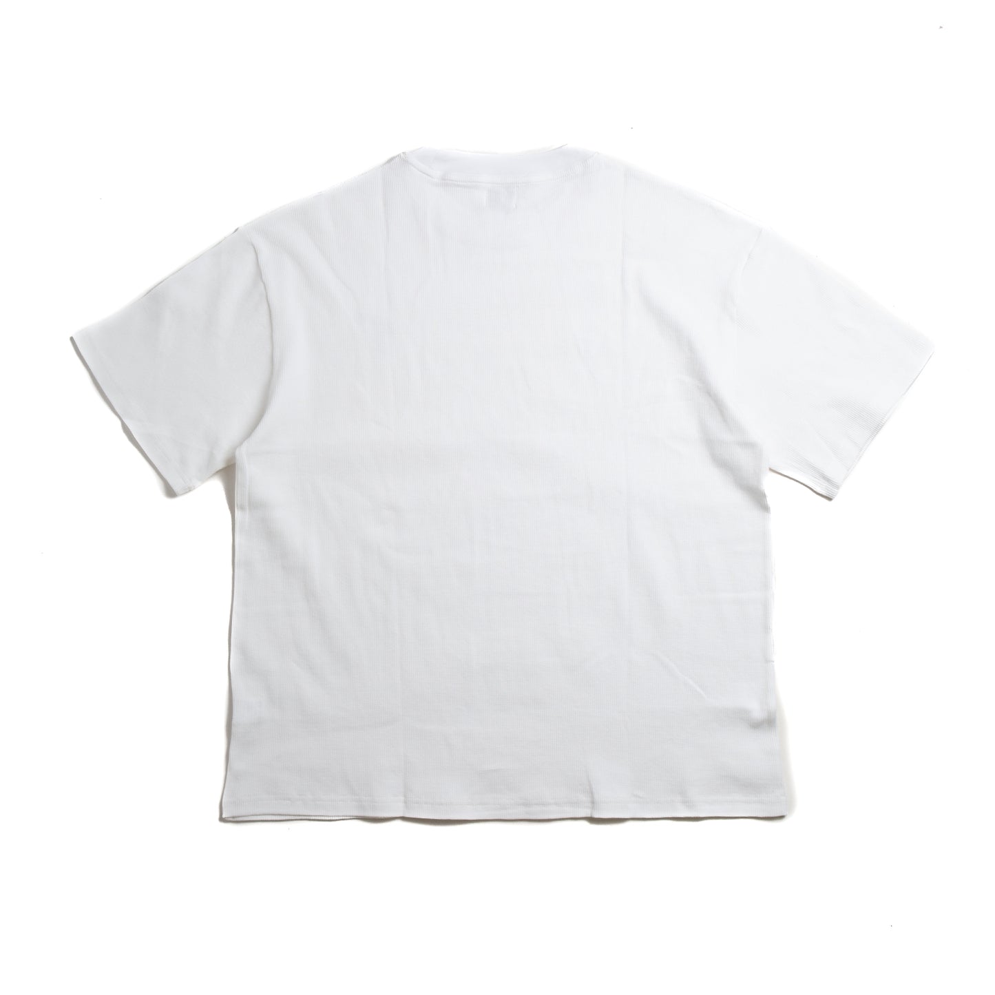 White Waffle Knit Tee