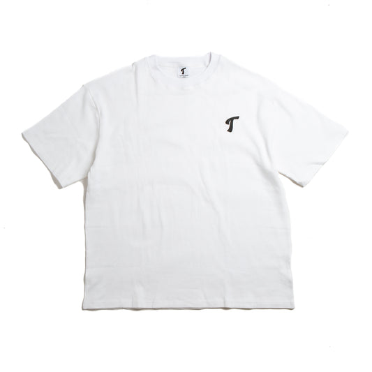 White Waffle Knit Tee