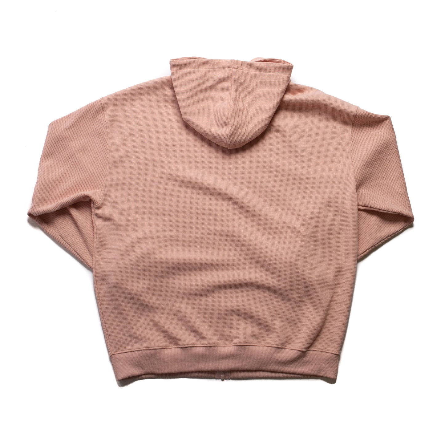 Waffle Zip Up Pedal Pink